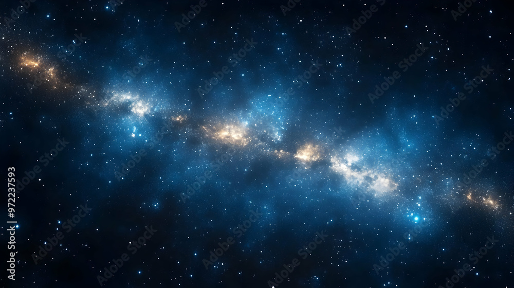 Obraz premium Starry Night Sky with Milky Way Galaxy