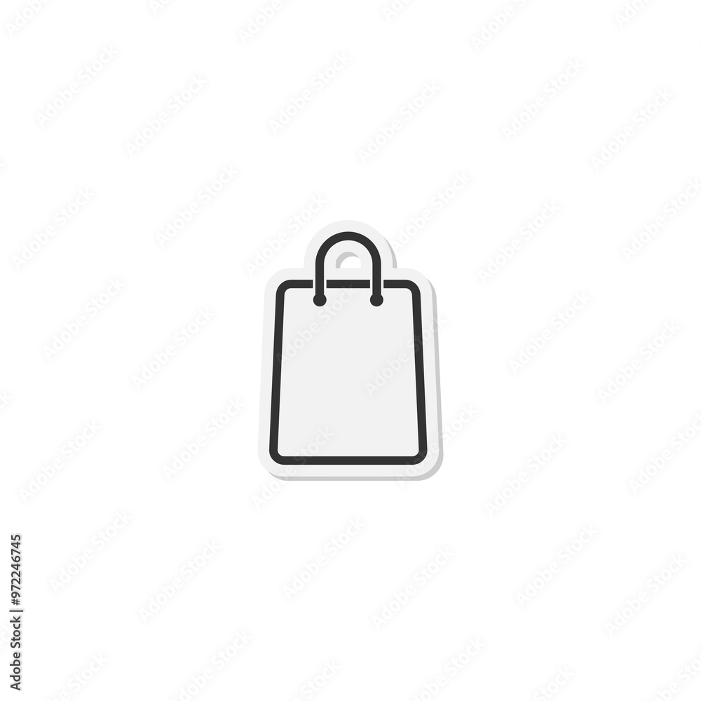 Shopping Bag icon isolated on transparent background Shopping Bag icon isolated on transparent background