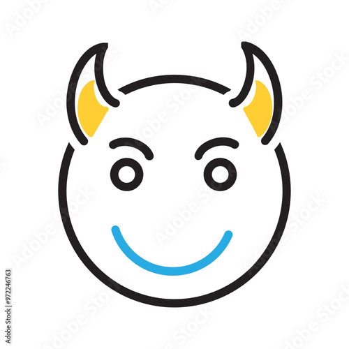 Photos Vector multicolor icon for Evil
