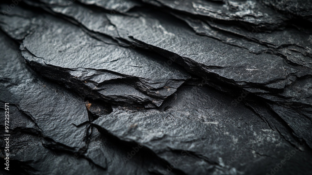 Crisp close-up image showcasing the intricate layers and fine details of a horizontal black stone texture surface.
Crisp close-up image showcasing the intricate layers and fine details of a horizontal black stone texture surface.