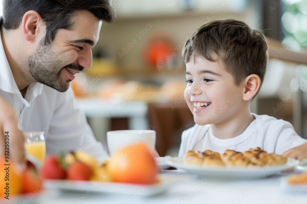 Two people enjoying a meal together, possibly family or friends gathering Two people enjoying a meal together, possibly family or friends gathering