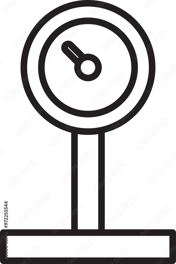 Weight Scale Line Icon Weight Scale Line Icon