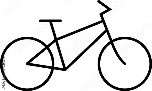 bicycle logo design icon, sports, fast, speed, template silhouette vector elements, symbol, vector, creative idea. Biking or Bicycle ride, isolated on transparent background, for sport, cycling or ui.