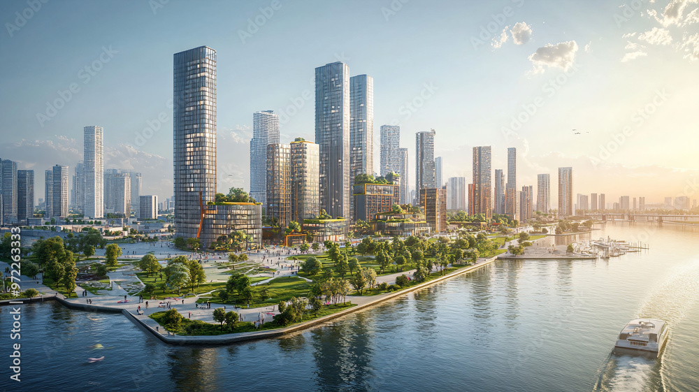 Fototapeta premium city skyline