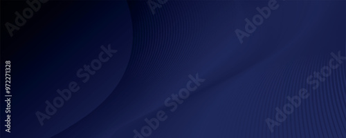 Luxury background design with diagonal abstract blue line pattern in dark color. Vector horizontal template for business banner