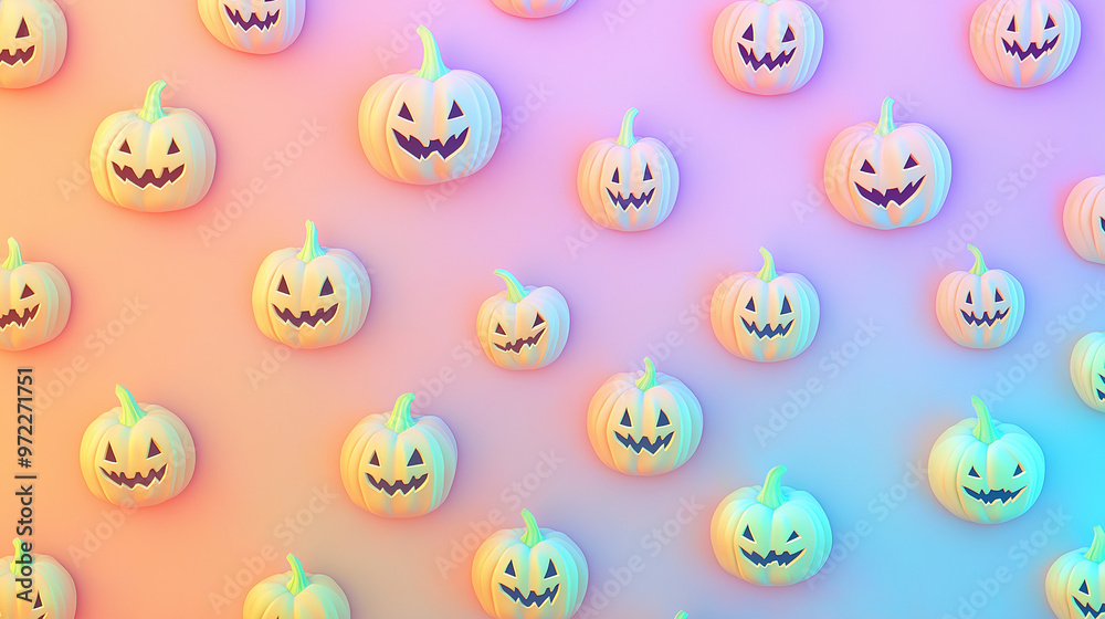 Sanfter Halloween-Hintergrund in Pastelltönen. Regenbogenfarben treffen auf gruselige Motive. Niedlicher, moderner Hintergrund festliches Design. Ideal für Kinder-Events, Dekorationen, Social Media Sanfter Halloween-Hintergrund in Pastelltönen. Regenbogenfarben treffen auf gruselige Motive. Niedlicher, moderner Hintergrund festliches Design. Ideal für Kinder-Events, Dekorationen, Social Media
