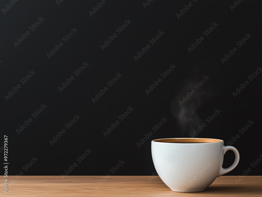 First sip of coffee with steam rising, Monday morning, invigorating start First sip of coffee with steam rising, Monday morning, invigorating start