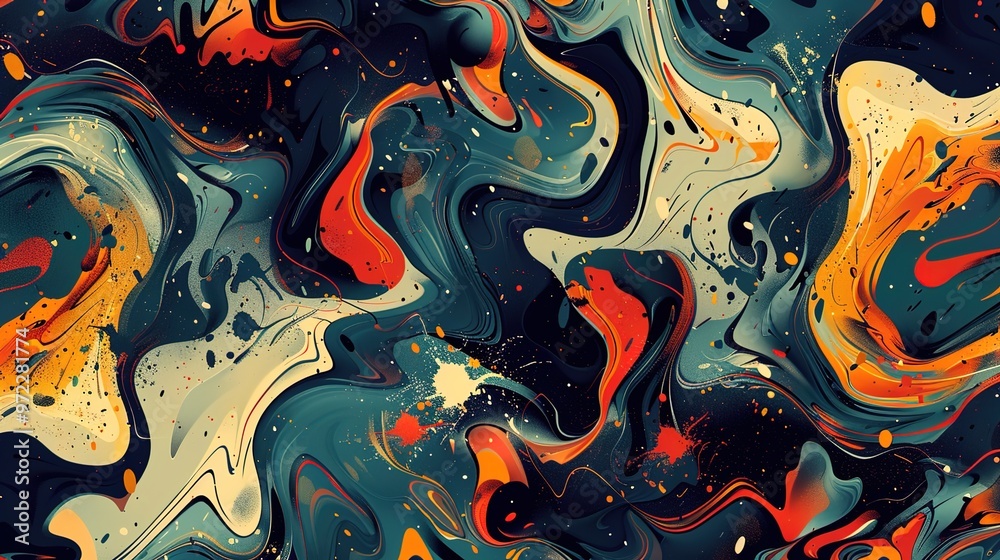 Abstract art seamless pattern wallpaper Abstract art seamless pattern wallpaper