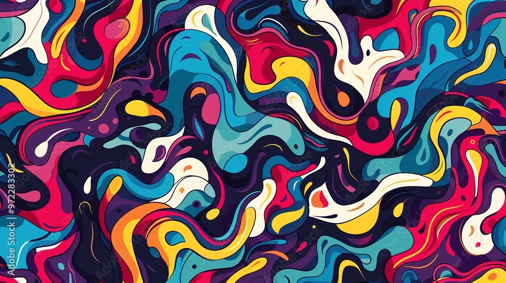 Abstract art seamless pattern wallpaper