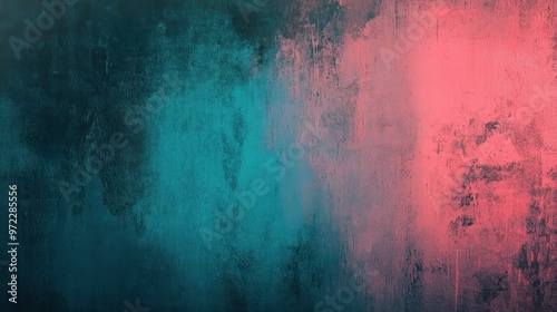 A captivating blend of teal and pink hues, creating a modern and abstract textured background.