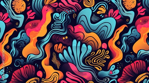 Abstract seamless pattern wallpaper