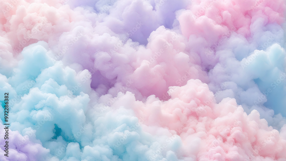 Abstract Airy Delicate Clouds Cotton Candy Background, Pastel Colors Fluffy Cloudscape, Delicate Blend of Pink, Blue, White. Smooth Airy Ethereal Texture Backdrop, Wallpaper, PowerPoint, Wall Art. Abstract Airy Delicate Clouds Cotton Candy Background, Pastel Colors Fluffy Cloudscape, Delicate Blend of Pink, Blue, White. Smooth Airy Ethereal Texture Backdrop, Wallpaper, PowerPoint, Wall Art.