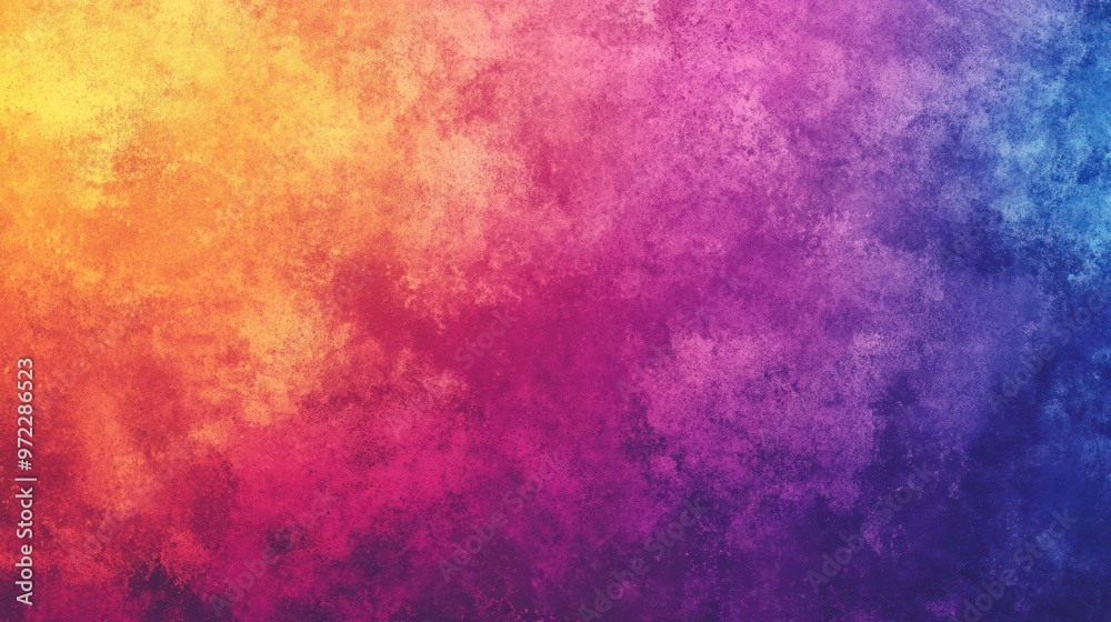 Fototapeta premium A vibrant gradient of orange, pink, and purple tones blending seamlessly in a textured background.