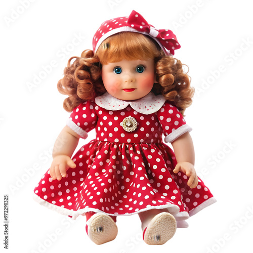 doll in red dress