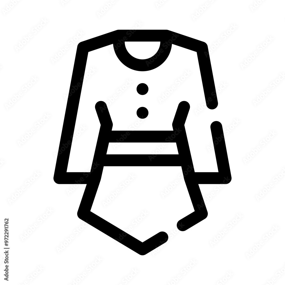 Dress line icon