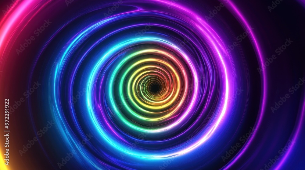 swirling tunnel of rainbow colors swirling tunnel of rainbow colors