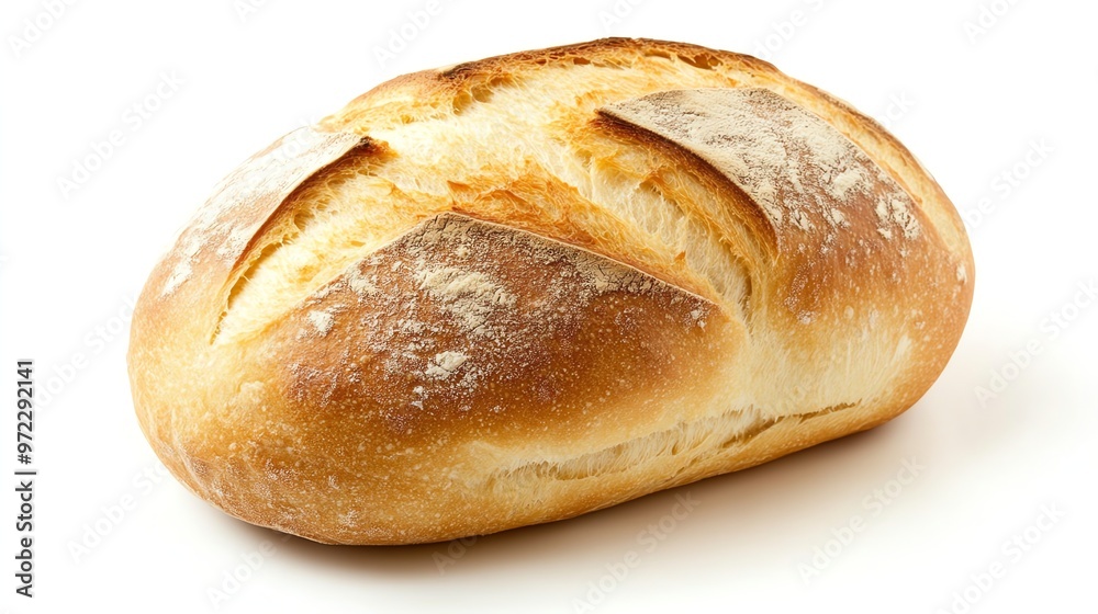 Freshly baked loaf of white bread isolated on a white background. Freshly baked loaf of white bread isolated on a white background.