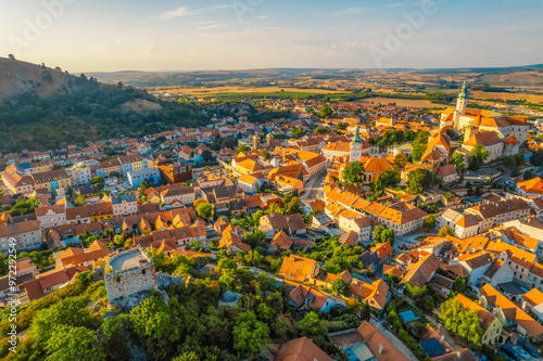 Mikulov Castle in Mikulov in South Moravia, Czech Republic. Most important castles in South Moravia