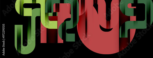 Lines, abstract letter style design background. Geometric vector Illustration For Wallpaper, Banner, Background, Card, Book Illustration, landing page