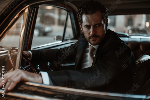 The man in the car
