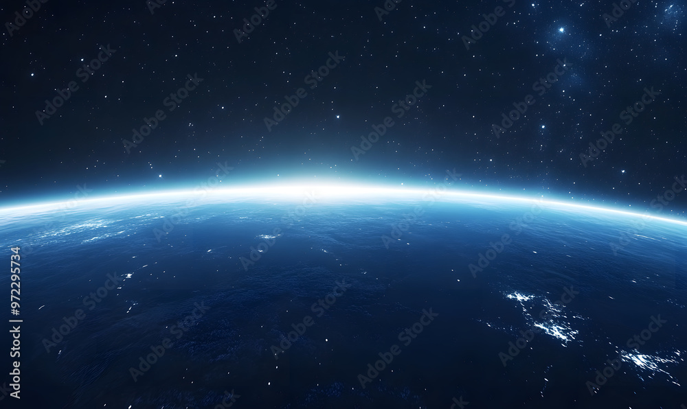 Fototapeta premium graphics of space, planets, and astronauts on a white background.