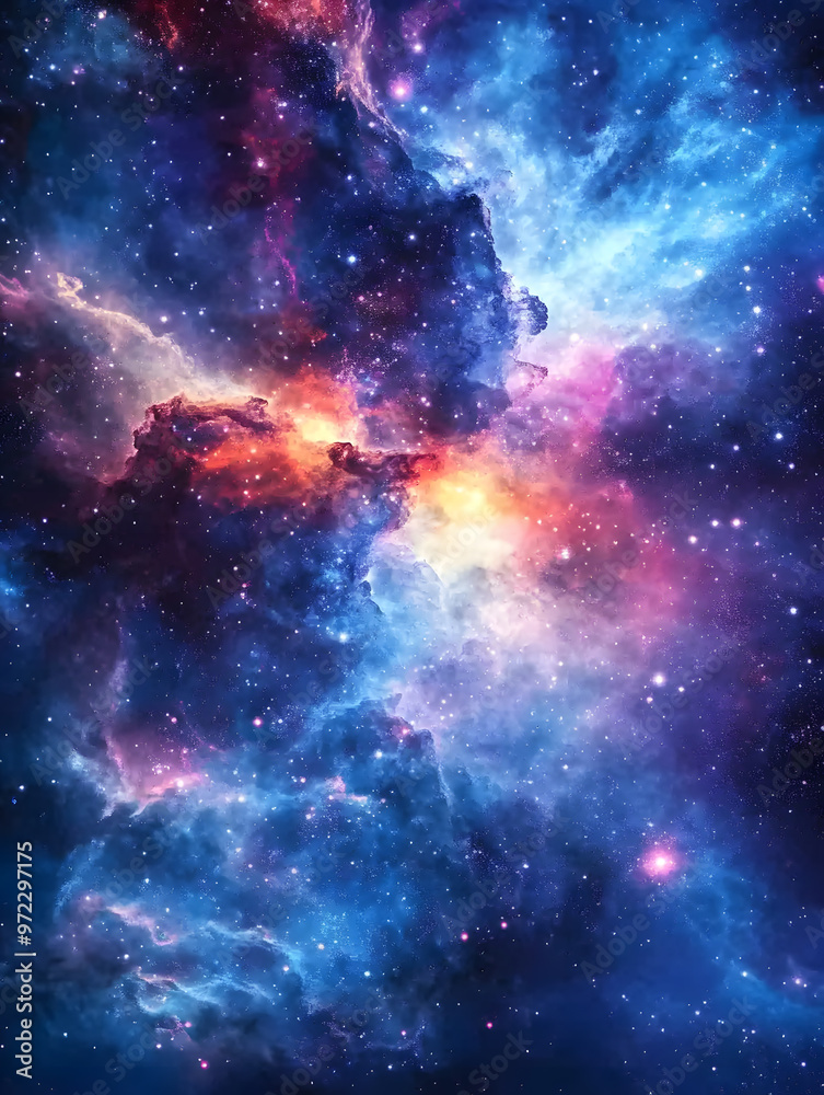 Naklejka premium graphics of space, planets, and astronauts on a white background.