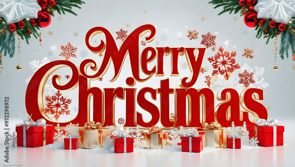 merry Christmas background, festive template, decorative wallpaper