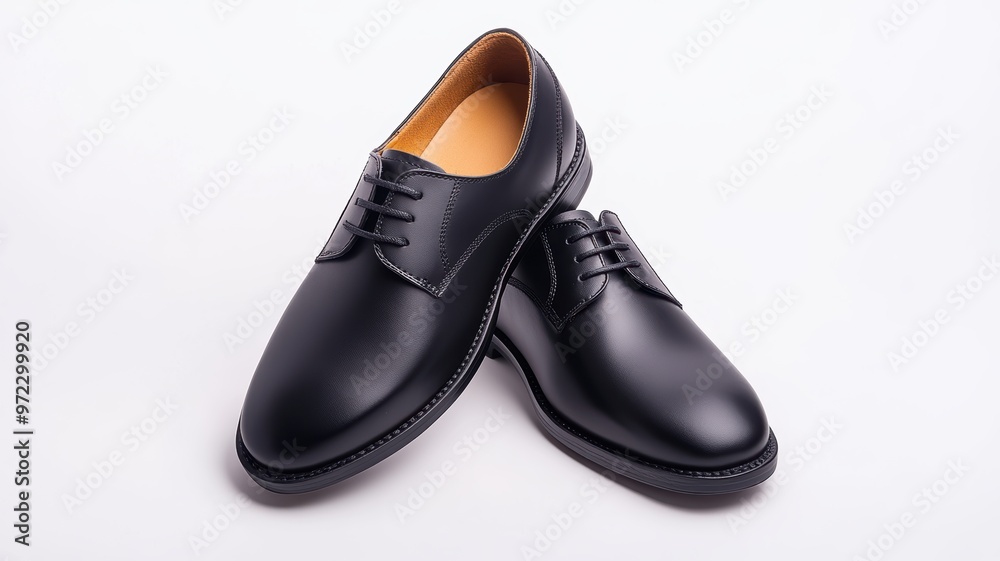 black leather shoe with a classic design, perfect for formal events and everyday wear. black leather shoe with a classic design, perfect for formal events and everyday wear.
