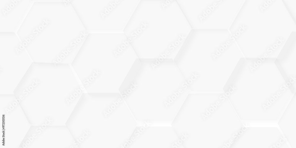 Naklejka premium Abstract square digital grid pattern background with hexagons. Modern simple style hexagonal graphic concept. Background with hexagons. Geometric 3d texture illustration. Abstract hexagonal concept