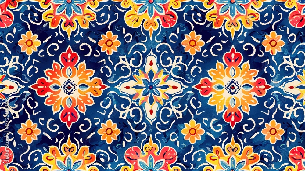 colourful seamless pattern wallpaper
