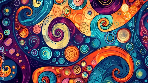 colourful seamless pattern wallpaper