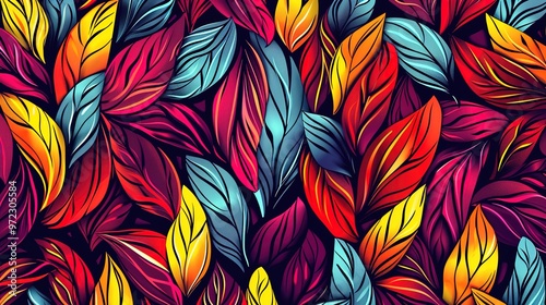 colourful seamless pattern wallpaper