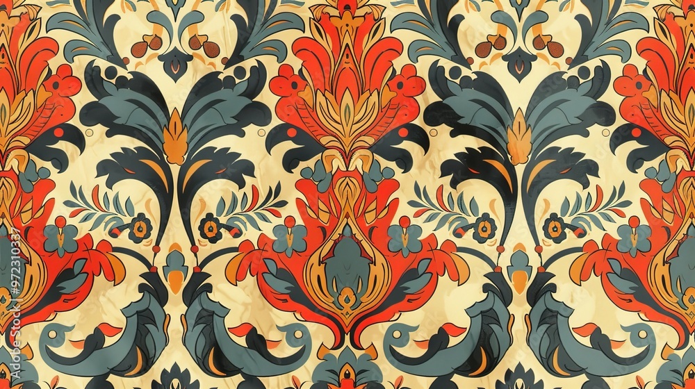 Retro art pattern wallpaper Retro art pattern wallpaper