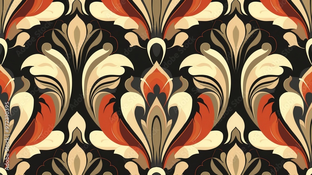 Retro art pattern wallpaper Retro art pattern wallpaper