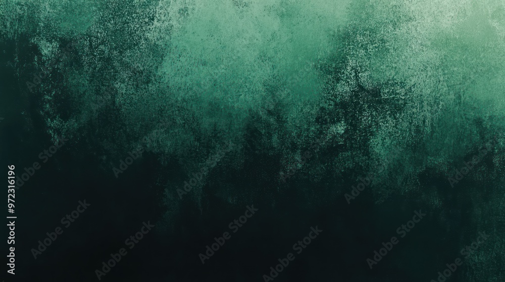 Obraz premium Abstract background in deep green hues, evoking serenity and depth.