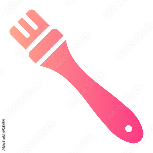 basting brush Gradient icon photo