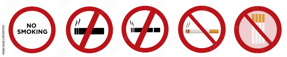 No smoking signs,No smoking,No vaping,Set prohibition icons, smoking addiction silhouette, Smoking prohibition vector, No smoking signs,No smoking,No vaping,Set prohibition icons, smoking addiction silhouette, Smoking prohibition vector,
