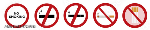 No smoking signs,No smoking,No vaping,Set prohibition icons, smoking addiction silhouette, Smoking prohibition vector,