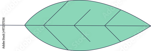Simplified leaf illustration symbolizing natural remedies and herbal medicine.