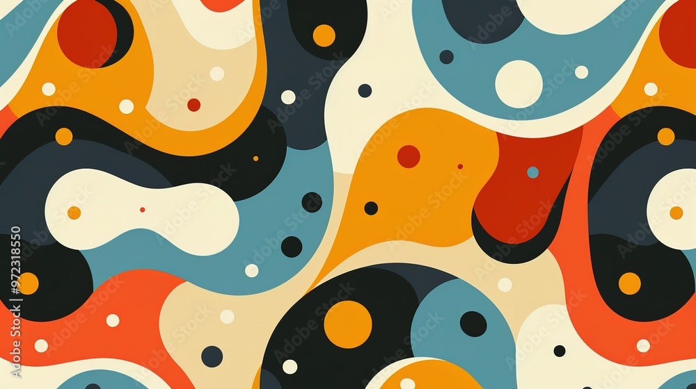 Retro pattern seamless wallpaper