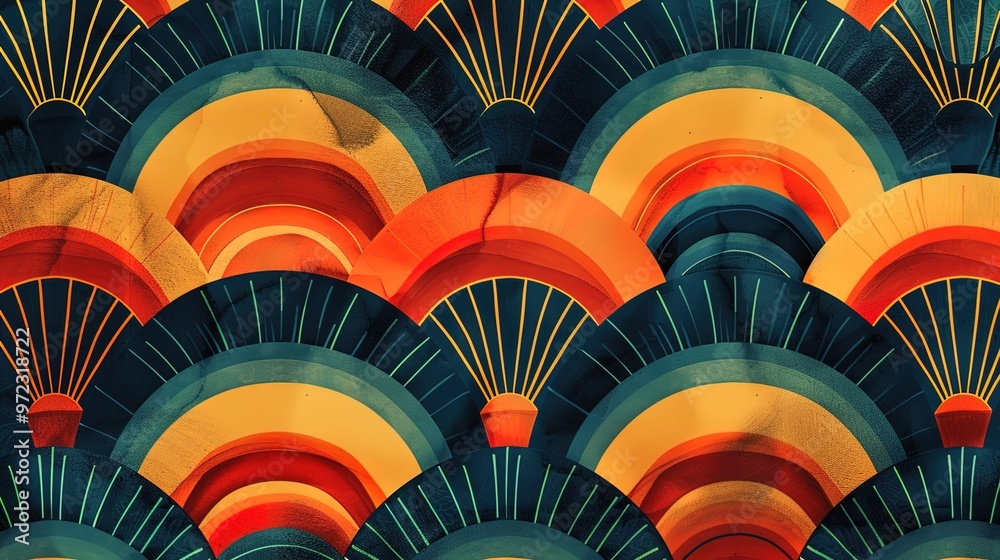 Retro pattern seamless wallpaper Retro pattern seamless wallpaper