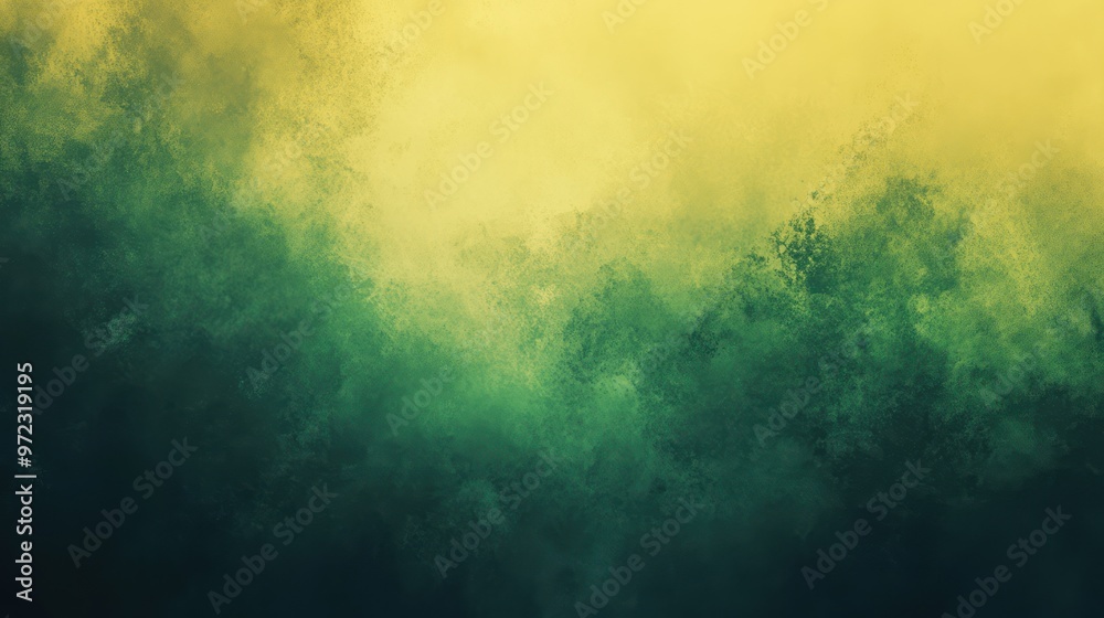 Fototapeta premium A stunning abstract background featuring gradients of green and yellow hues, creating a tranquil and serene atmosphere.