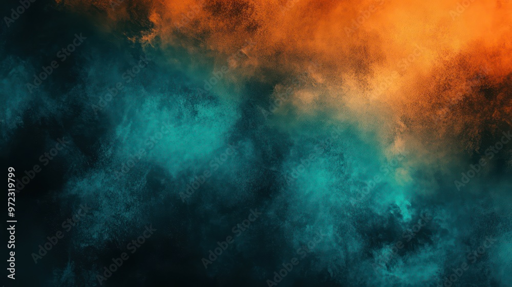 A mesmerizing blend of warm orange and cool blue hues creates an abstract cloud-like texture. A mesmerizing blend of warm orange and cool blue hues creates an abstract cloud-like texture.