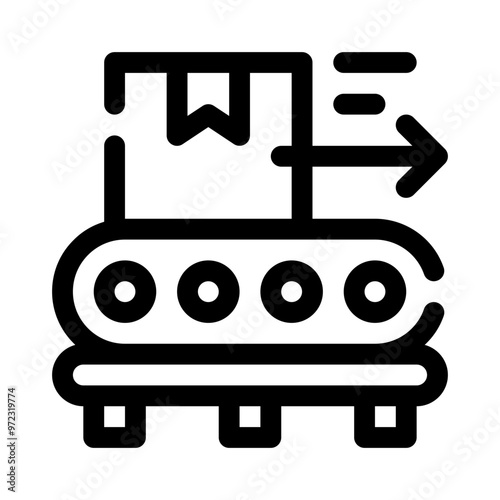 conveyor belt line icon
