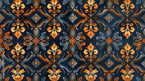 vintage vibe pattern wallpaper