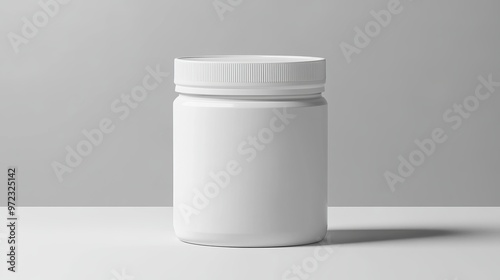 Protein Plastic Jar Mockup