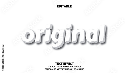 Original Editable Text Effect