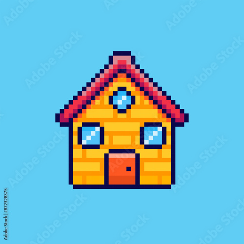 Pixel art home game asset design