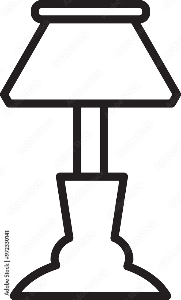 Floor Lamp Icon Illustration Floor Lamp Icon Illustration