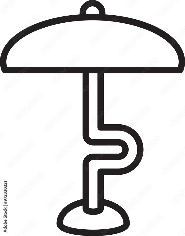 Floor Lamp Icon Illustration